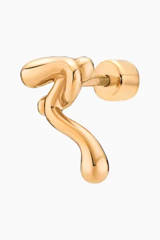 Powderpuff Stud - Goldplated Silver - Maria Black — produktfoto