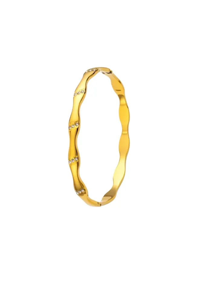 ELVA WAVY BANGLE | BAY — produktfoto