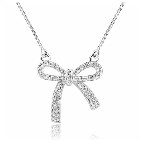 ELEGANT BOW NECKLACE | SILVER — produktfoto