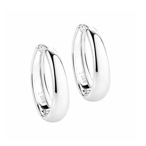 EMMA HOOP 12 MM. | SILVER — produktfoto