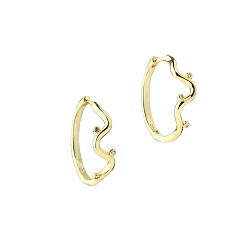 *WAVY HOOP BIG | GOLDEN — produktfoto