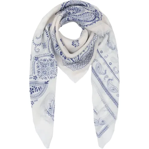 Marta du Chateau dame tørklæde MdcBelle FA37263 - White/Navy — produktfoto