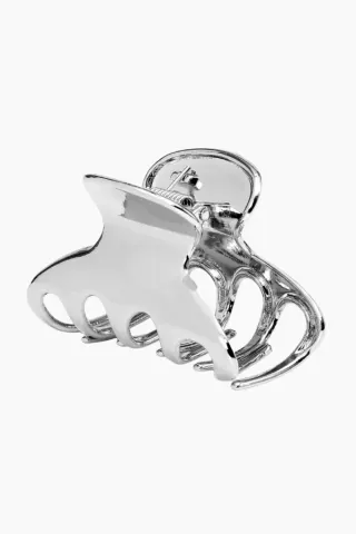 Glossy Hair Claw - Silver - Sui Ava — produktfoto