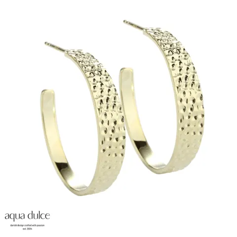 BIG RUFFLE HOOP 30 MM | GOLDEN — produktfoto
