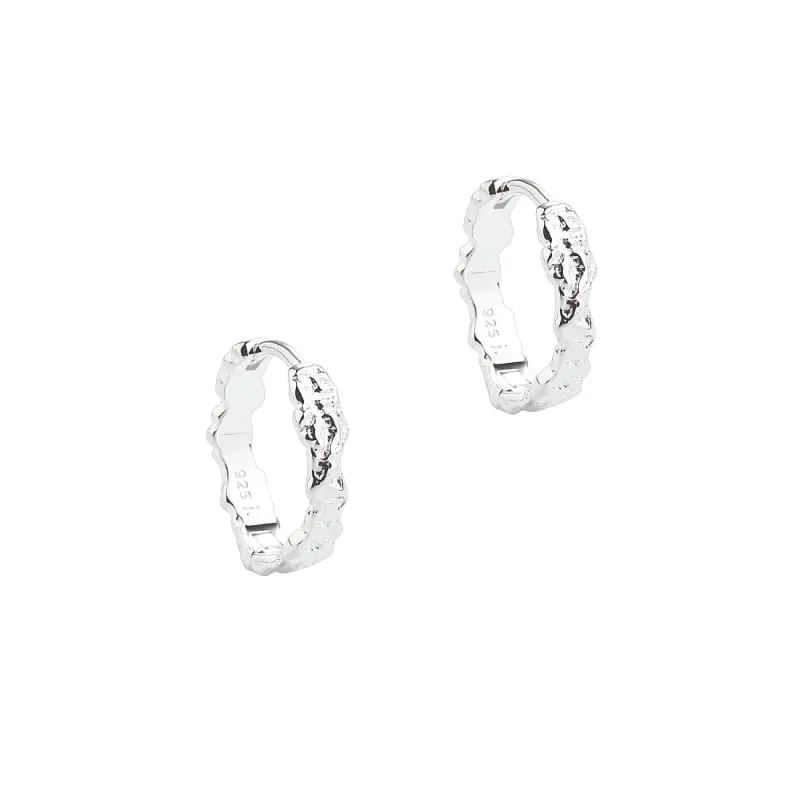 MILA HOOP 15 MM. | SILVER — produktfoto