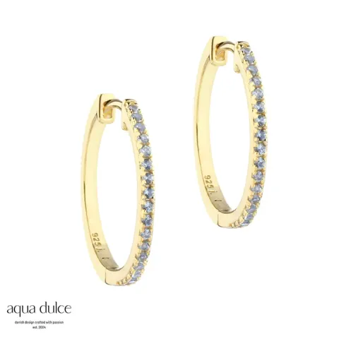 *RANVA SKY LARGE HOOP | GOLDEN — produktfoto