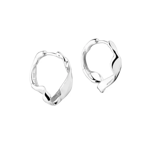 LIORA SIMPLE HOOP 16 MM. | SILVER — produktfoto