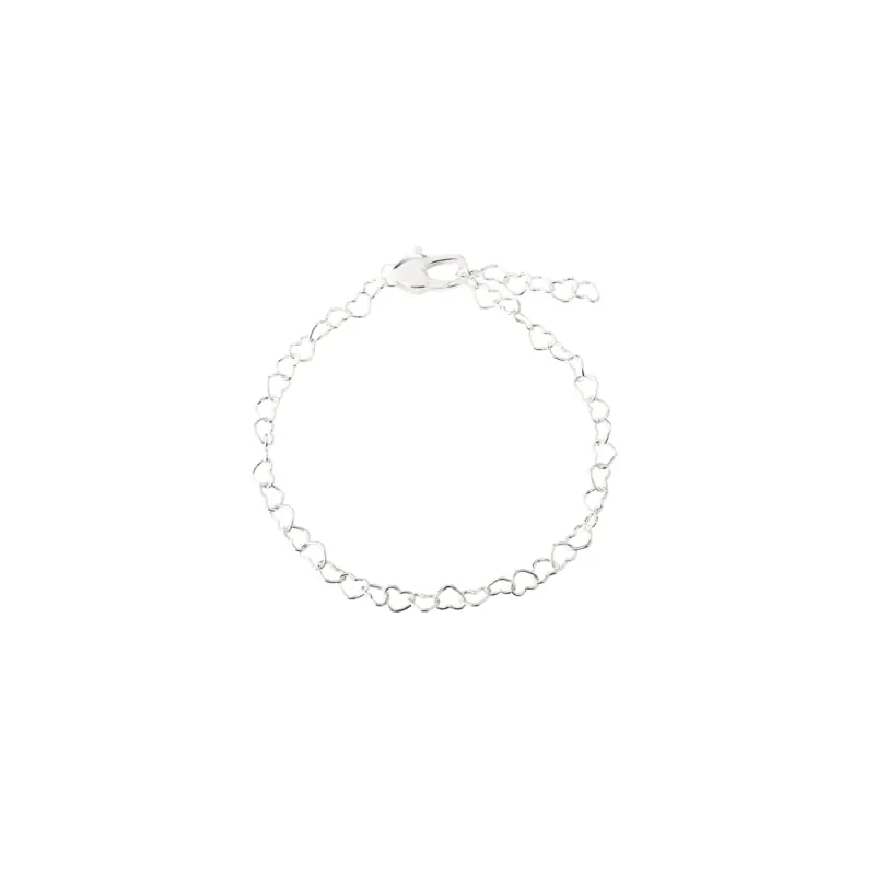 LOVE ME HEART BRACELET | SILVER — produktfoto