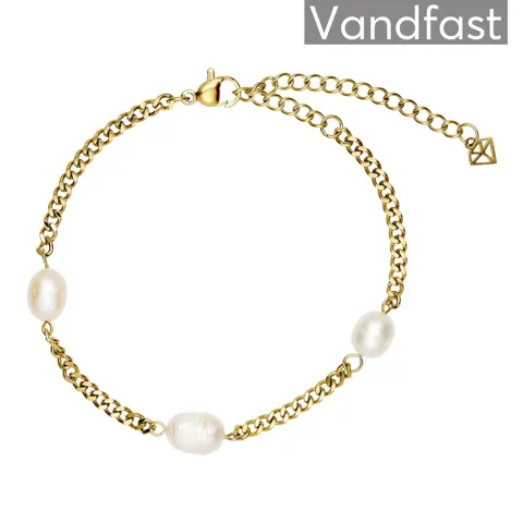 ANNEBRAUNER Panzer Pearl Armbånd 18K Guldbelagt — produktfoto