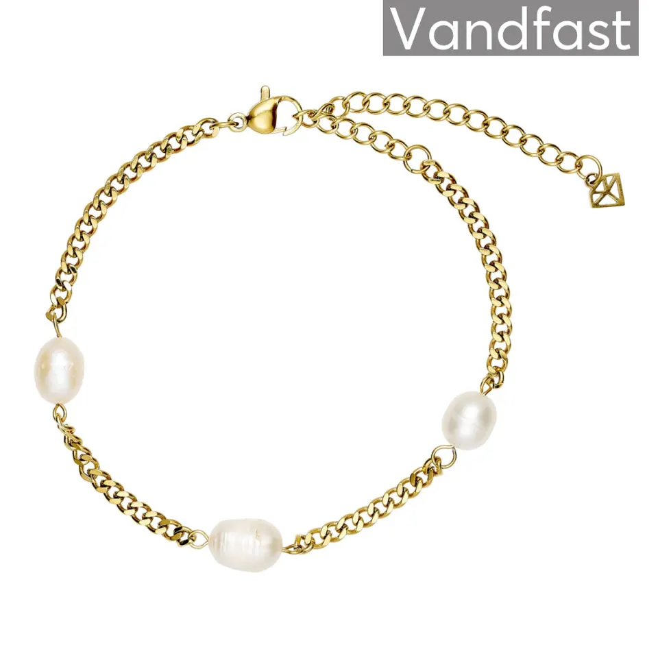 ANNEBRAUNER Panzer Pearl Armbånd 18K Guldbelagt — produktfoto