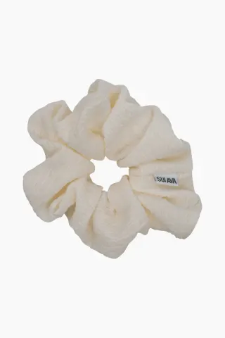 Ea Zig-Zag Scrunchie - Cream - Sui Ava — produktfoto