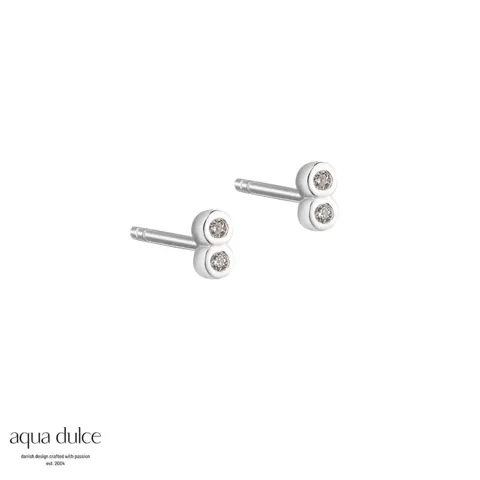 *TINY CLEAR EARSTUD | SILVER — produktfoto