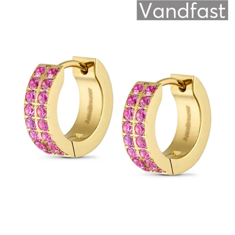 ANNEBRAUNER Creole Double Line Rose 18K Guldbelagt — produktfoto