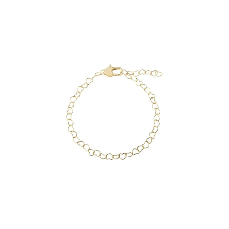 LOVE ME HEART BRACELET | GOLDEN — produktfoto