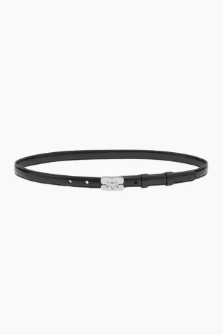 Kat Belt Small Patent A7112 - Black - GANNI — produktfoto