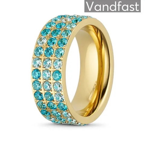 ANNEBRAUNER Alliance Blue Mix Ring 18K Guldbelagt — produktfoto