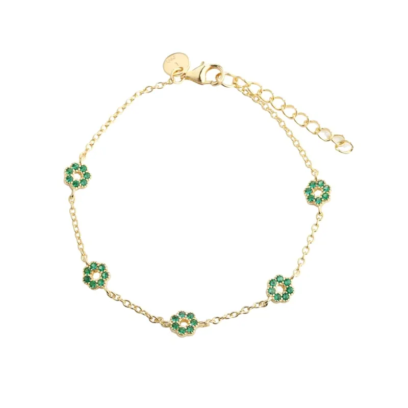 *VERDE FLOWER BRACELET | GOLDEN — produktfoto