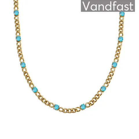 ANNEBRAUNER Panzer Aquamarine Halskæde 18K Guldbelagt — produktfoto