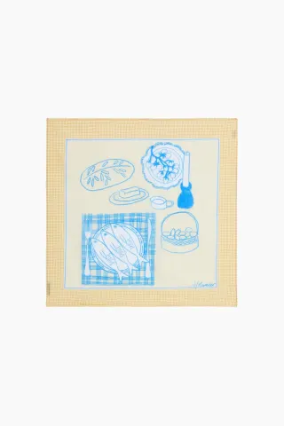 Fine Scarf Picnic - Yellow Mix - Holzweiler — produktfoto