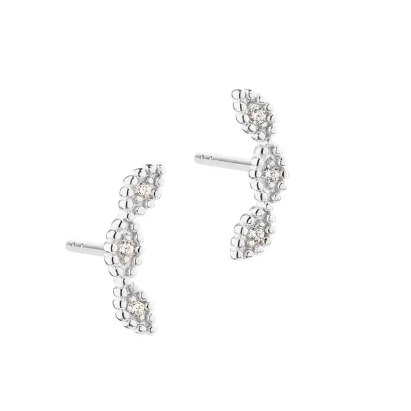 *FLOWERS UP THE EAR | SILVER — produktfoto