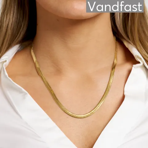 ANNEBRAUNER Snake 5 mm Halskæde 18K Guldbelagt — produktfoto