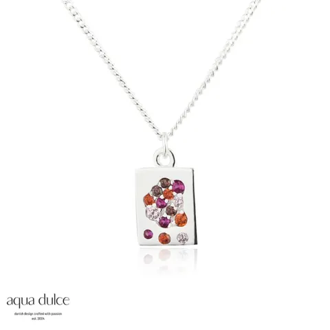 PINK STARDUST NECKLACE | SILVER — produktfoto
