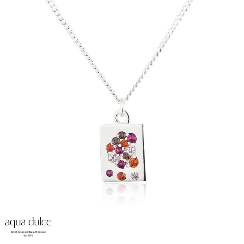 PINK STARDUST NECKLACE | SILVER — produktfoto