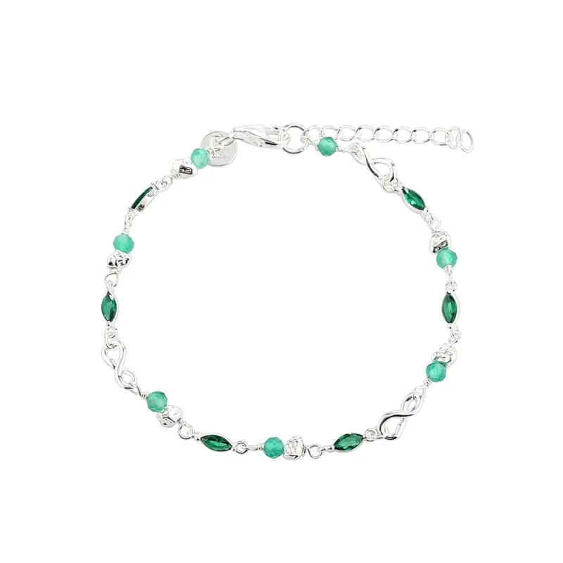 GREEN GARDEN BRACELET | SILVER — produktfoto