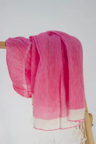 Eksklusivt pink tørklæde/sjal — produktfoto