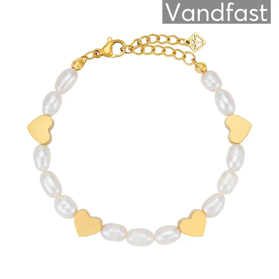 ANNEBRAUNER Pearl Love Armbånd 18K Guldbelagt — produktfoto
