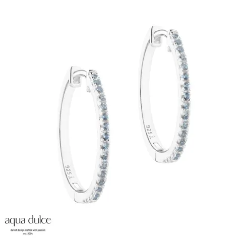 *RANVA SKY LARGE HOOP | SILVER — produktfoto