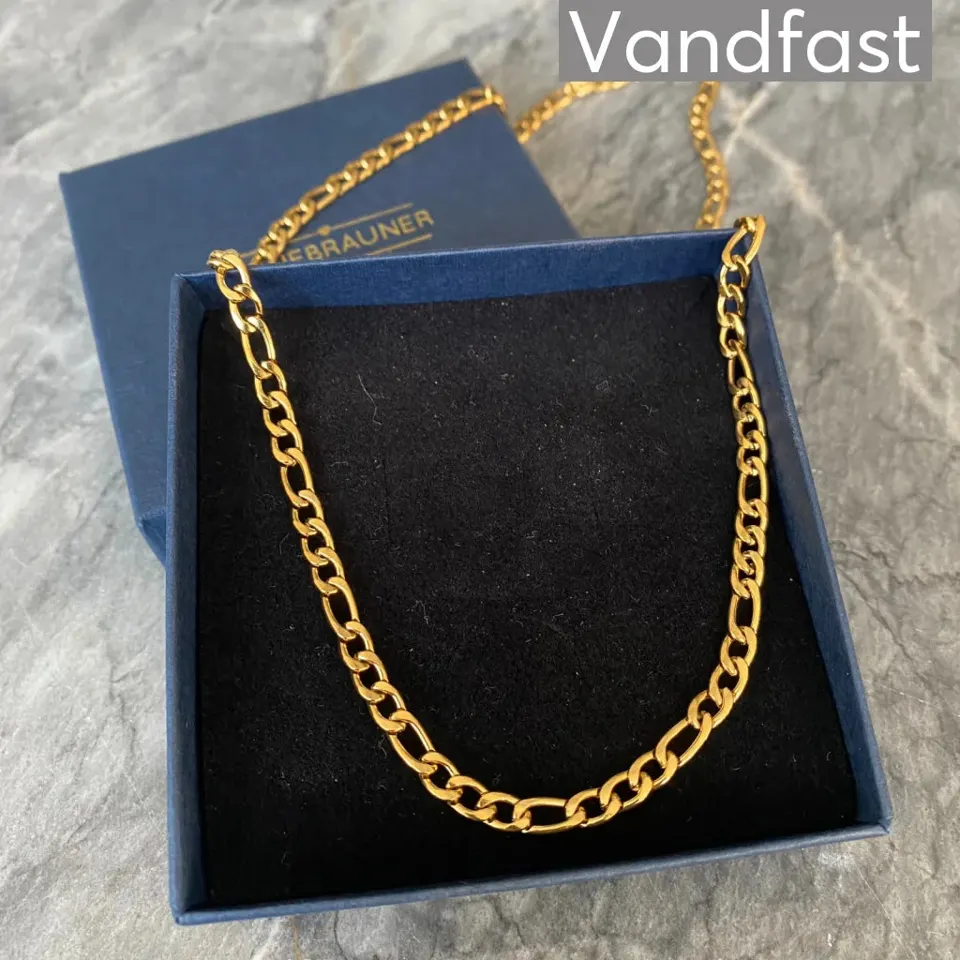 ANNEBRAUNER Figaro Halskæde 50 CM 18K Guldbelagt - 3 mm — produktfoto