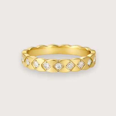 Bonnie 18k forgyldt ring med zirkoner  Legacy Collection — produktfoto