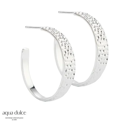 BIG RUFFLE HOOP 30 MM | SILVER — produktfoto