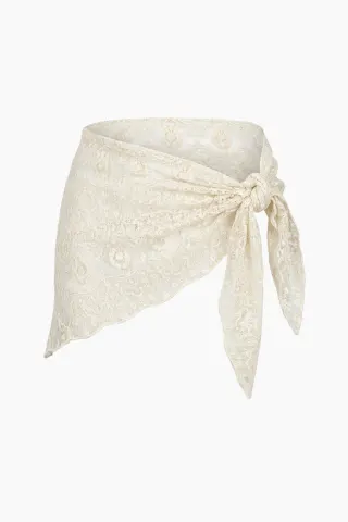 Ella Cotton Scarf - Creme - byQNTS — produktfoto