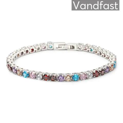 ANNEBRAUNER Tennis Rainbow Armbånd - 17 CM — produktfoto