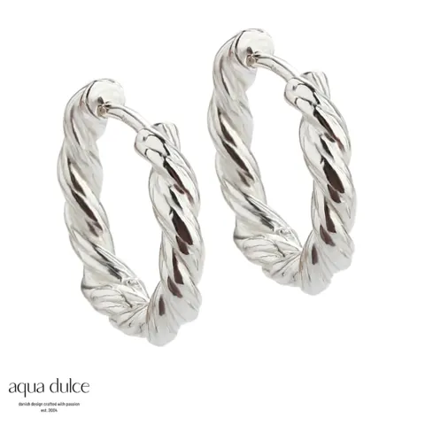 *CURLY HOOP MEDIUM | SILVER — produktfoto